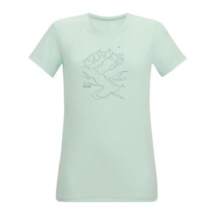 Tshirt Motif/style Dessin Au Trait FINGAL Femme (Argenté)