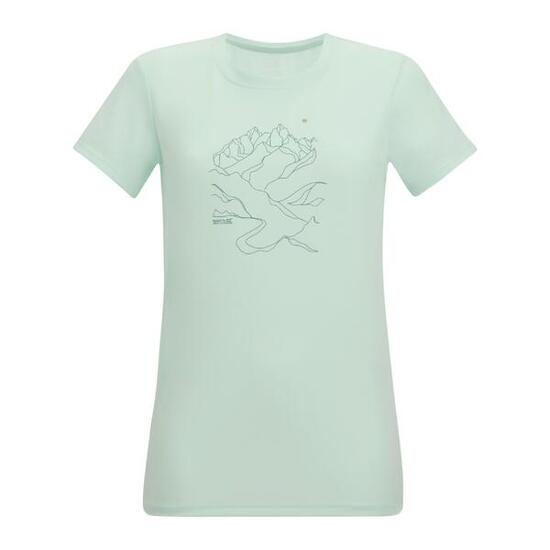 Tshirt Motif/style Dessin Au Trait FINGAL Femme (Argenté)