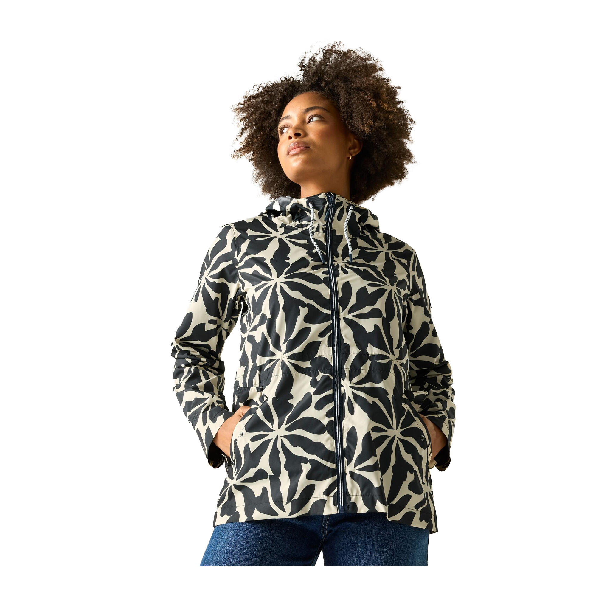 Veste Imperméable Motif/style Floral Abstrait BAYLETTA Femme (Multicolore) 4/5