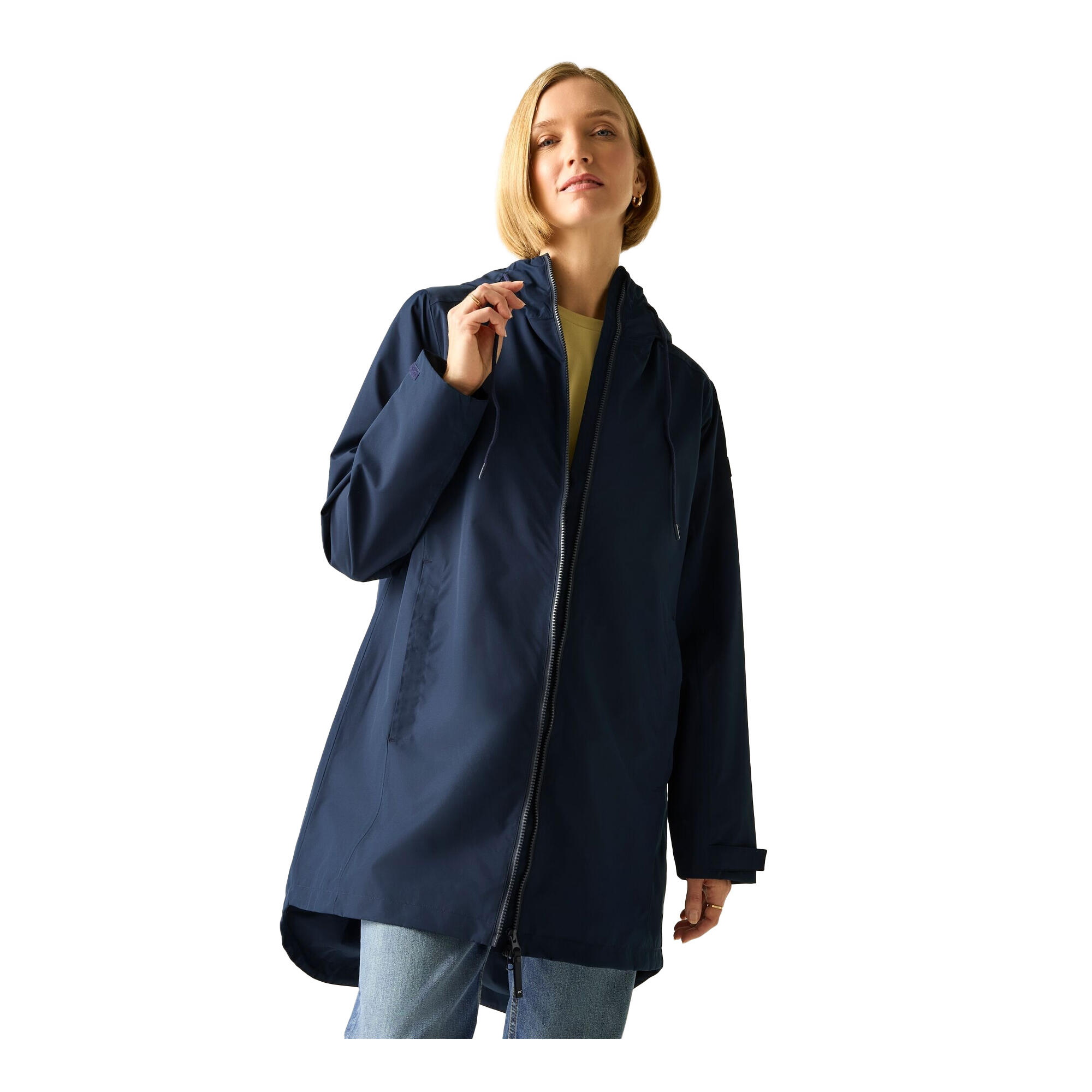 Chaqueta Impermeable Brianka para Mujer Azul Marino 4/5