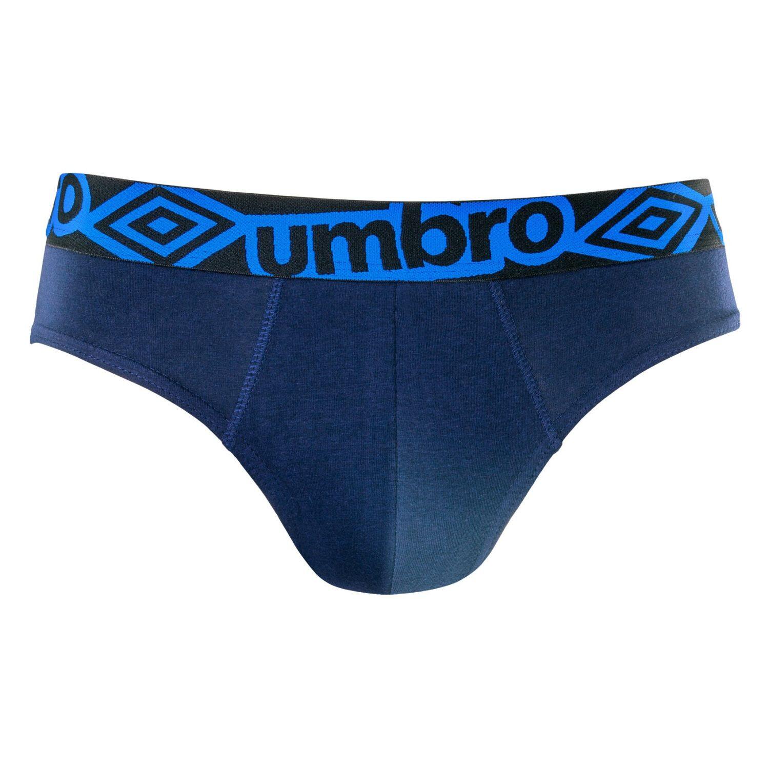 Lot de 3 slips homme en coton ceinture bleue Diamon 2/5