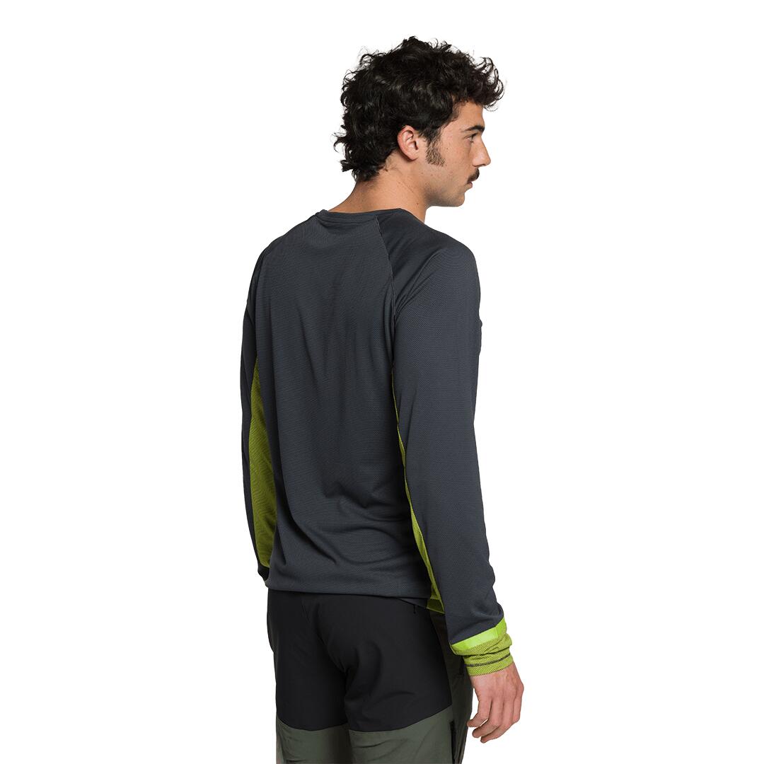 Camiseta manga larga para Hombre Trangoworld Rimont Gris/Verde 3/6