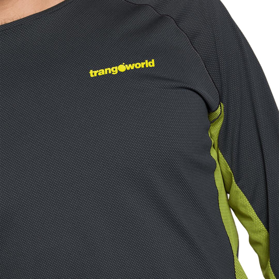 Camiseta manga larga para Hombre Trangoworld Rimont Gris/Verde 5/6