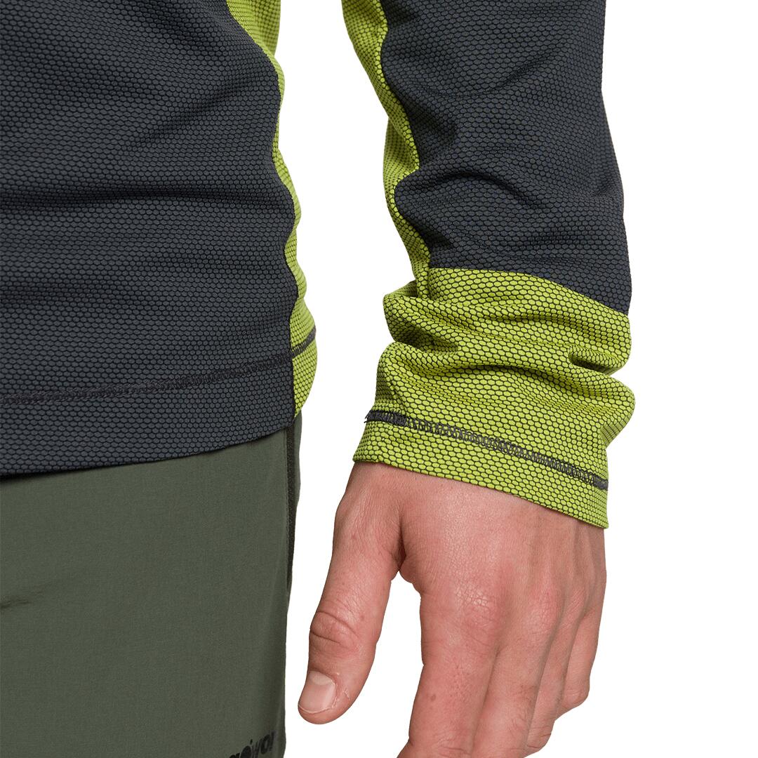 Camiseta manga larga para Hombre Trangoworld Rimont Gris/Verde 6/6