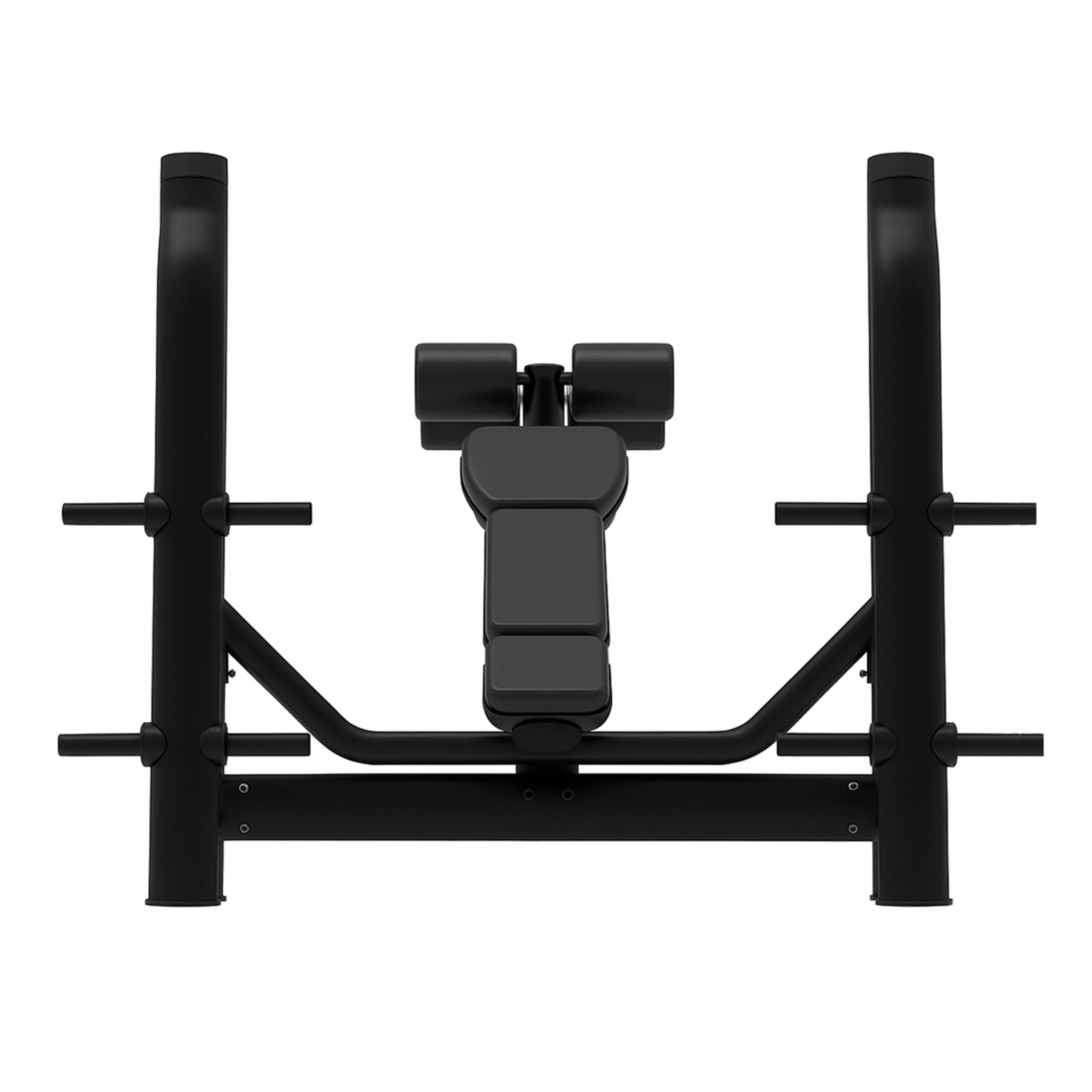 Fitness Tech-bank met steun en opbergruimte voor halterschijven 2/3