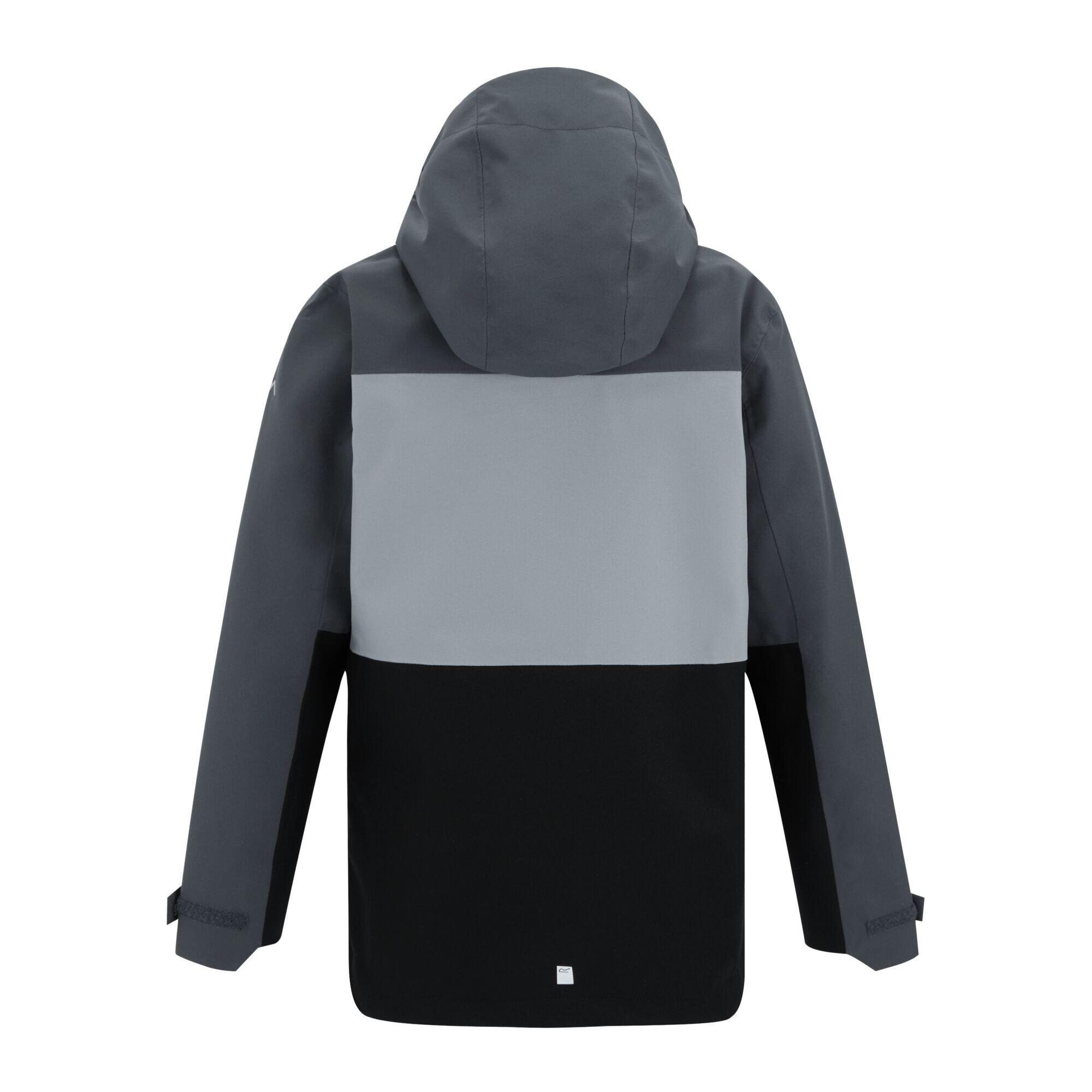 Veste Imperméable Motif/style Monochrome HIGHTON Enfant (Gris Foncé / Gris / 2/5