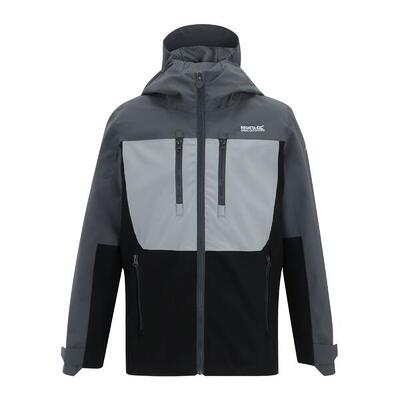 Highton monochrome waterdichte jas voor kinderen/kinderen (ivy mos/ocean mist)