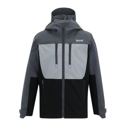 Veste Imperméable Motif/style Monochrome HIGHTON Enfant (Gris Phoque / Gris /