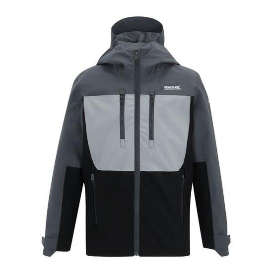 Veste Imperméable Motif/style Monochrome HIGHTON Enfant (Gris Phoque / Gris /