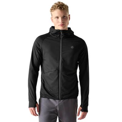 Heren assimilate ii logo midlayer (zwart)