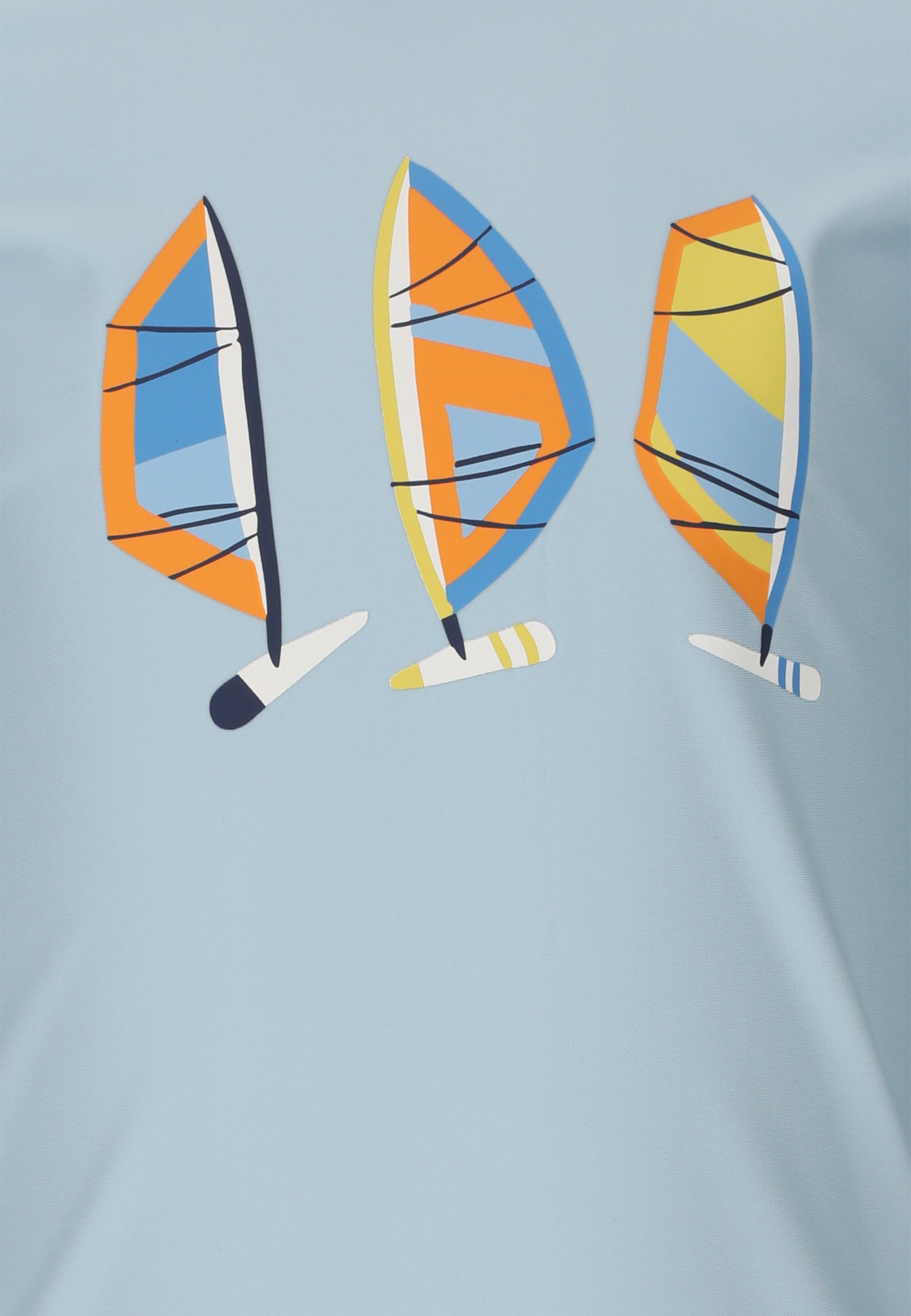 Langarm-Bade-T-Shirt Kind Zigzag Lassu Uva 3/5