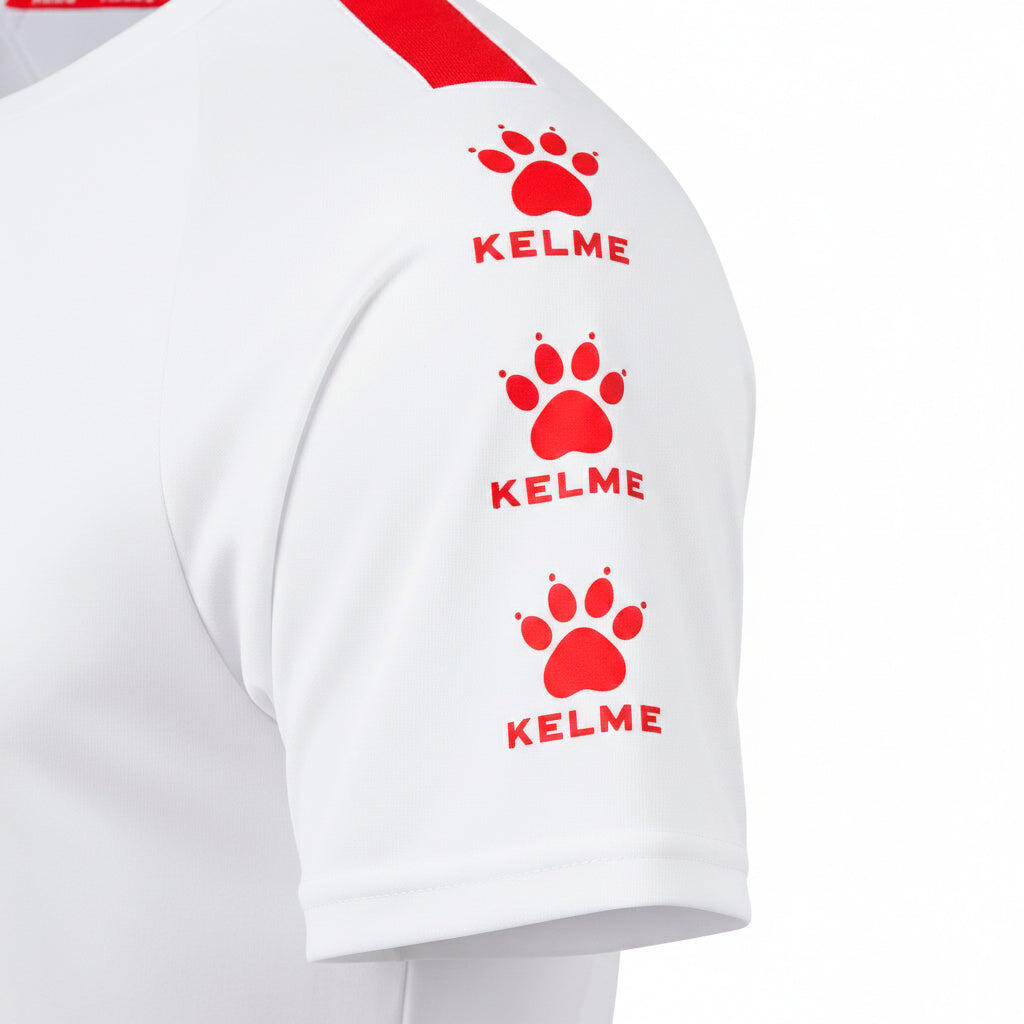 Kelme Camiseta De Manga Corta Lince Blanco Unisex 3/3
