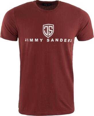T-shirt da uomo Jimmy Sanders Vadingo bordeaux