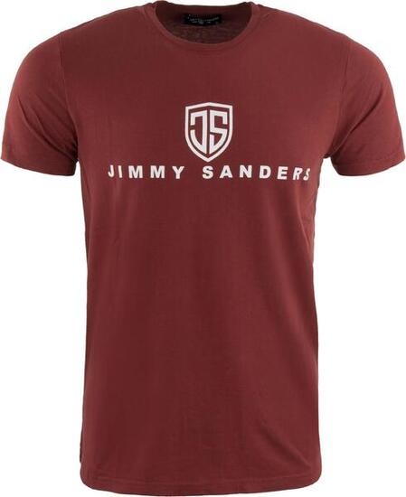 T-shirt da uomo Jimmy Sanders Vadingo bordeaux