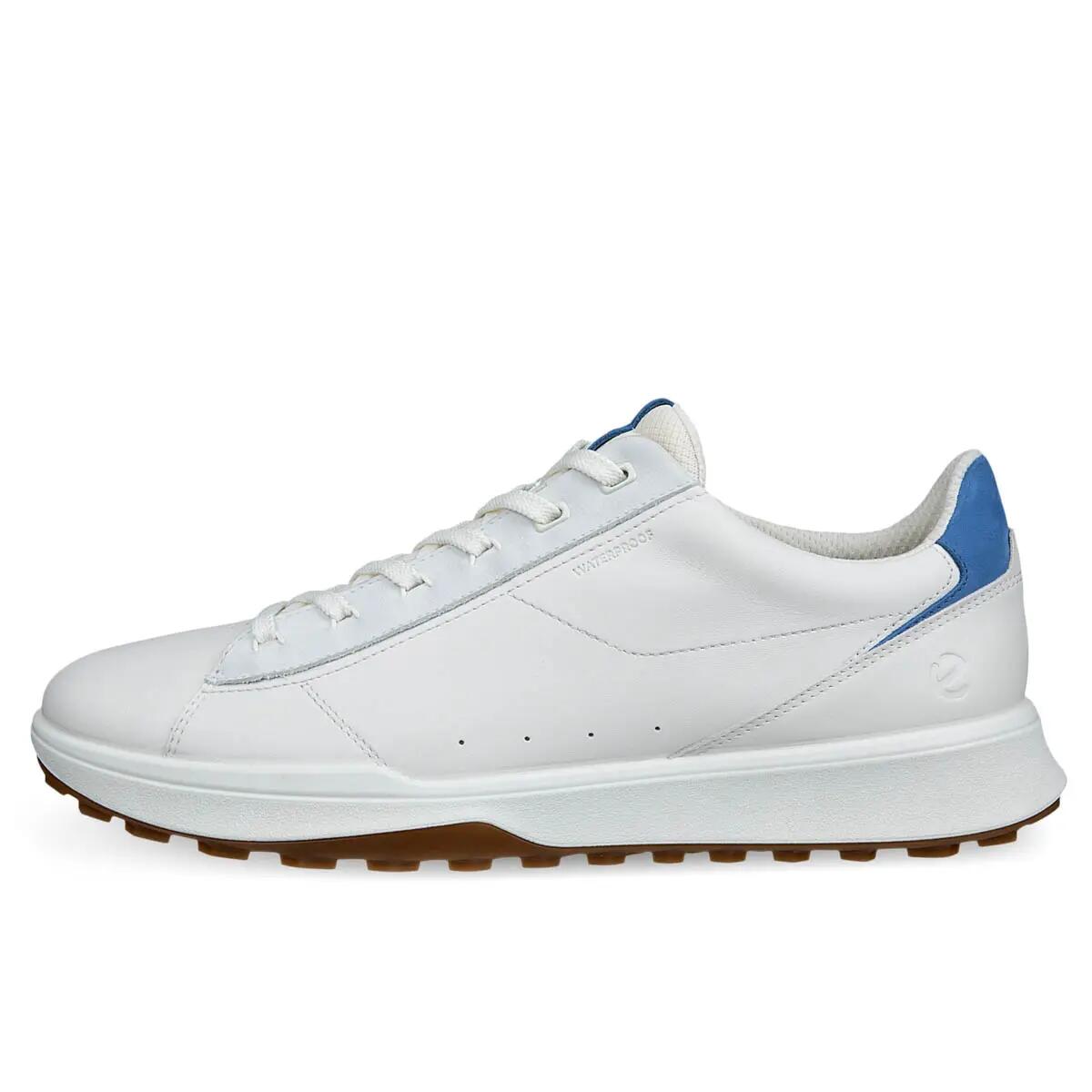 ECCO Men Street Vibe Golfschoenen voor heren, Wit/Federaal blauw 4/6