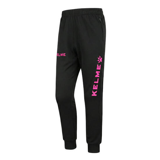 Kelme Pantalón Largo De Chándal Global Negro Y Rosa Unisex