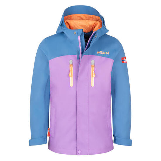 Kinder Regenjacke Nusfjord Marineblau/Violett