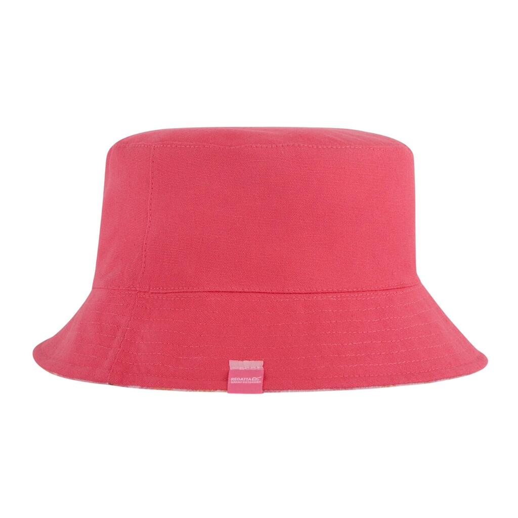Childrens/Kids Flip Up Bucket Hat (Pink Lemonade)