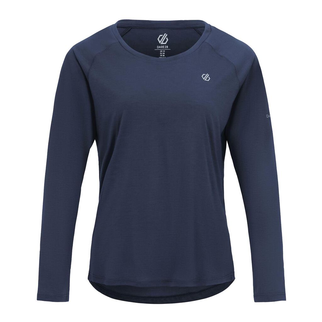 Womens/Ladies Serenity LongSleeved TShirt (Navy)