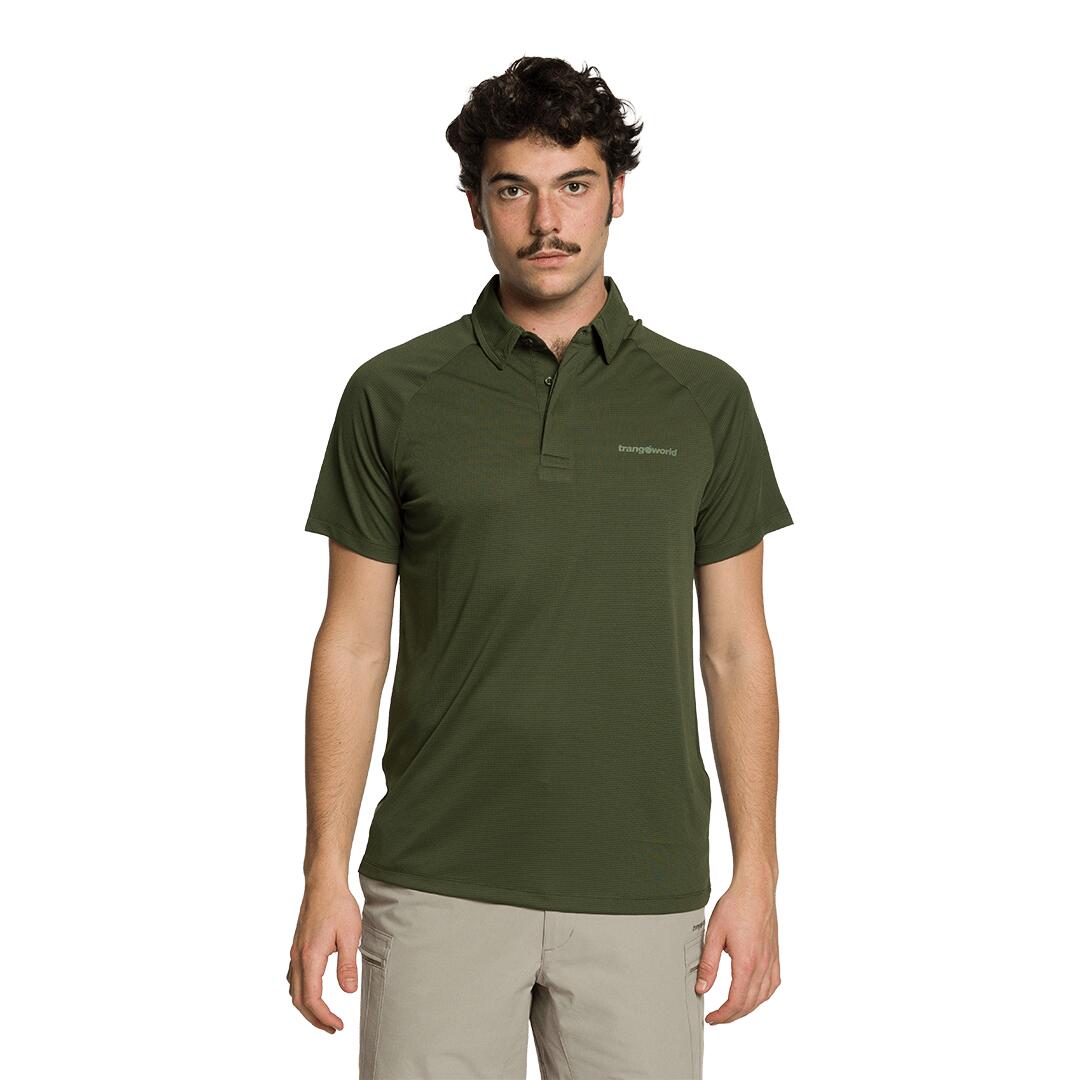 Polo manga corta para Hombre Trangoworld Bonete Verde 2/4