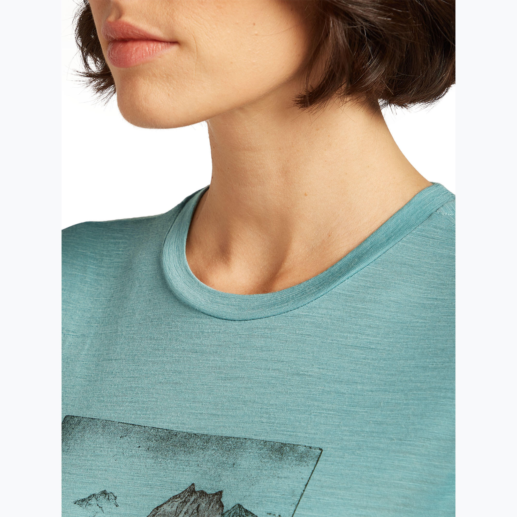Camiseta de mujer icebreaker Merino 150 Tech Lite Terrain 6/7