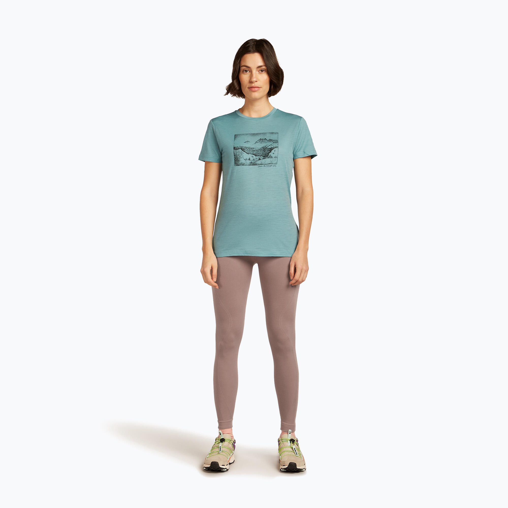 Camiseta de mujer icebreaker Merino 150 Tech Lite Terrain 2/7