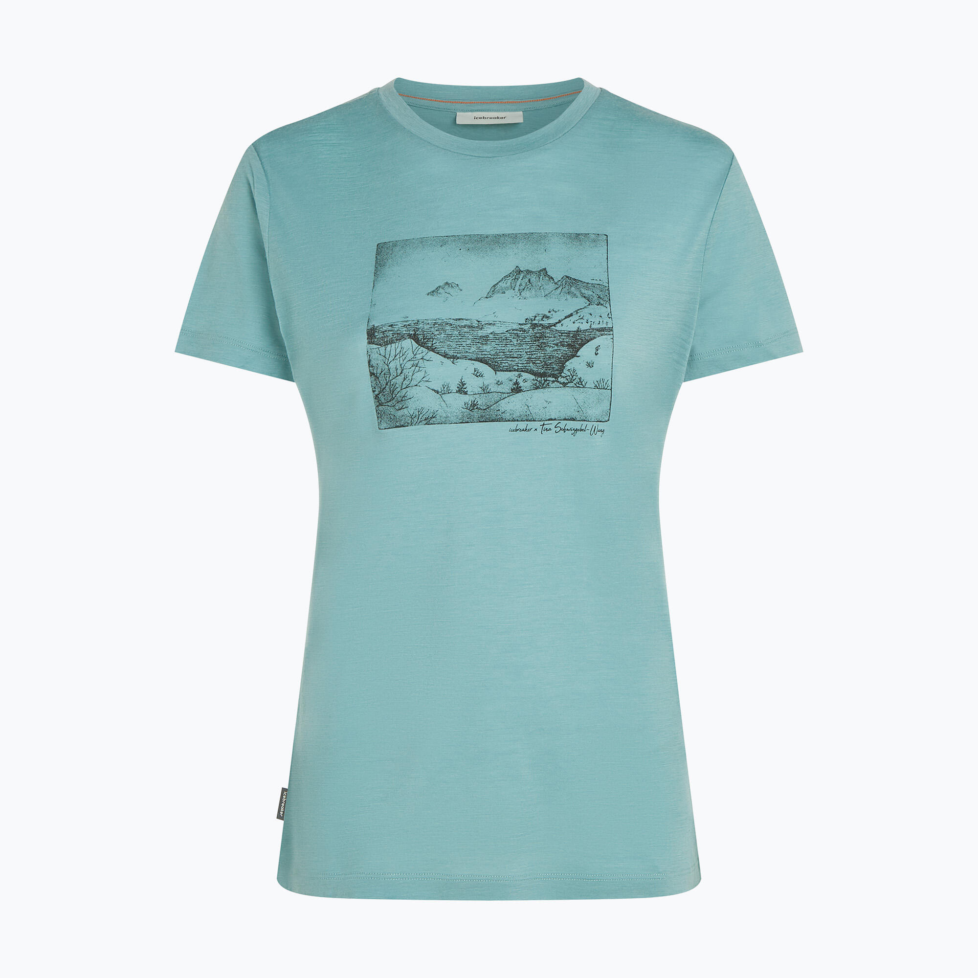 Camiseta de mujer icebreaker Merino 150 Tech Lite Terrain 7/7