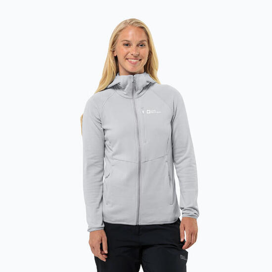 Veste polaire femme Jack Wolfskin Kolbenberg à capuche zippée