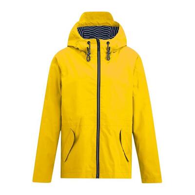 Dames bayletta grid distress waterdichte jas (lente geel)