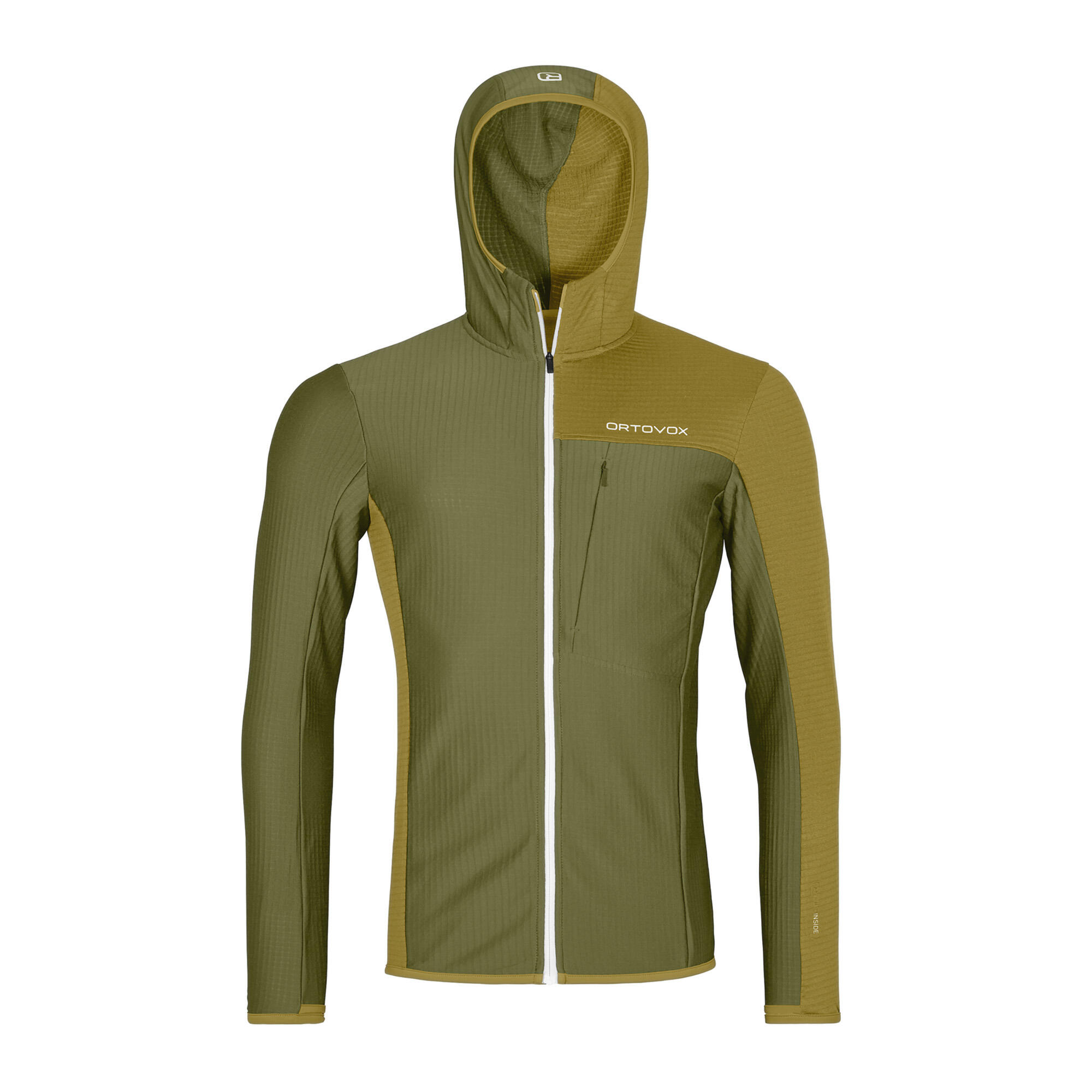 Sweat-shirt homme ORTOVOX Fleece Light Grid à capuche 3/3