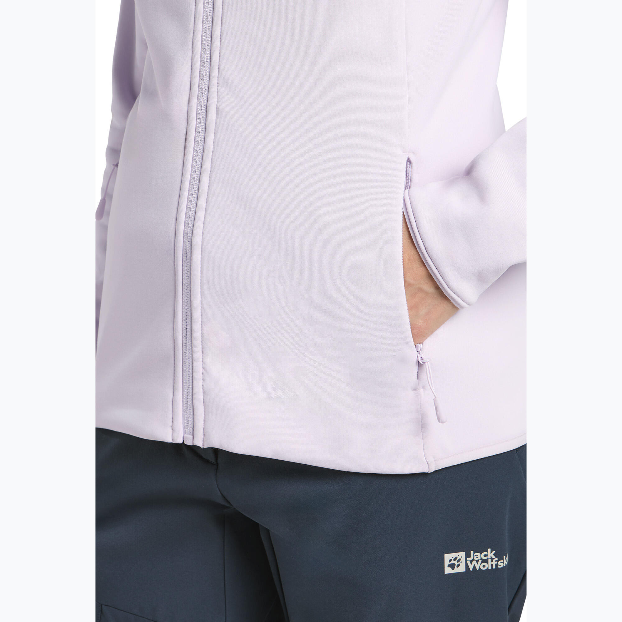 Sudadera para mujer Jack Wolfskin Baiselberg con capucha y cremallera completa 5/7