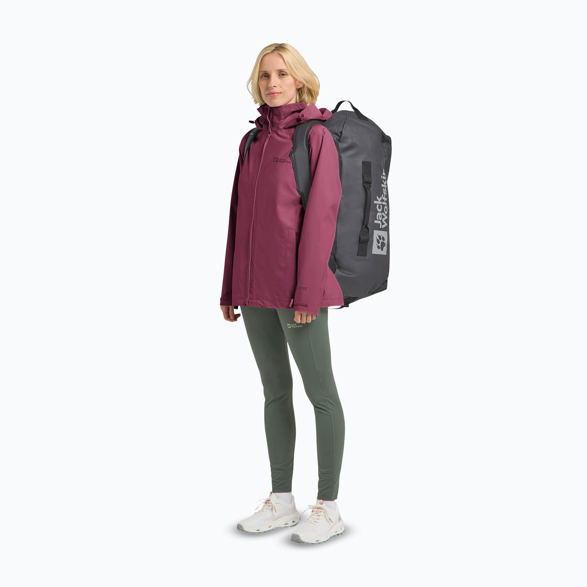 Damen Regenjacke Jack Wolfskin Trailtime 2L 2/7