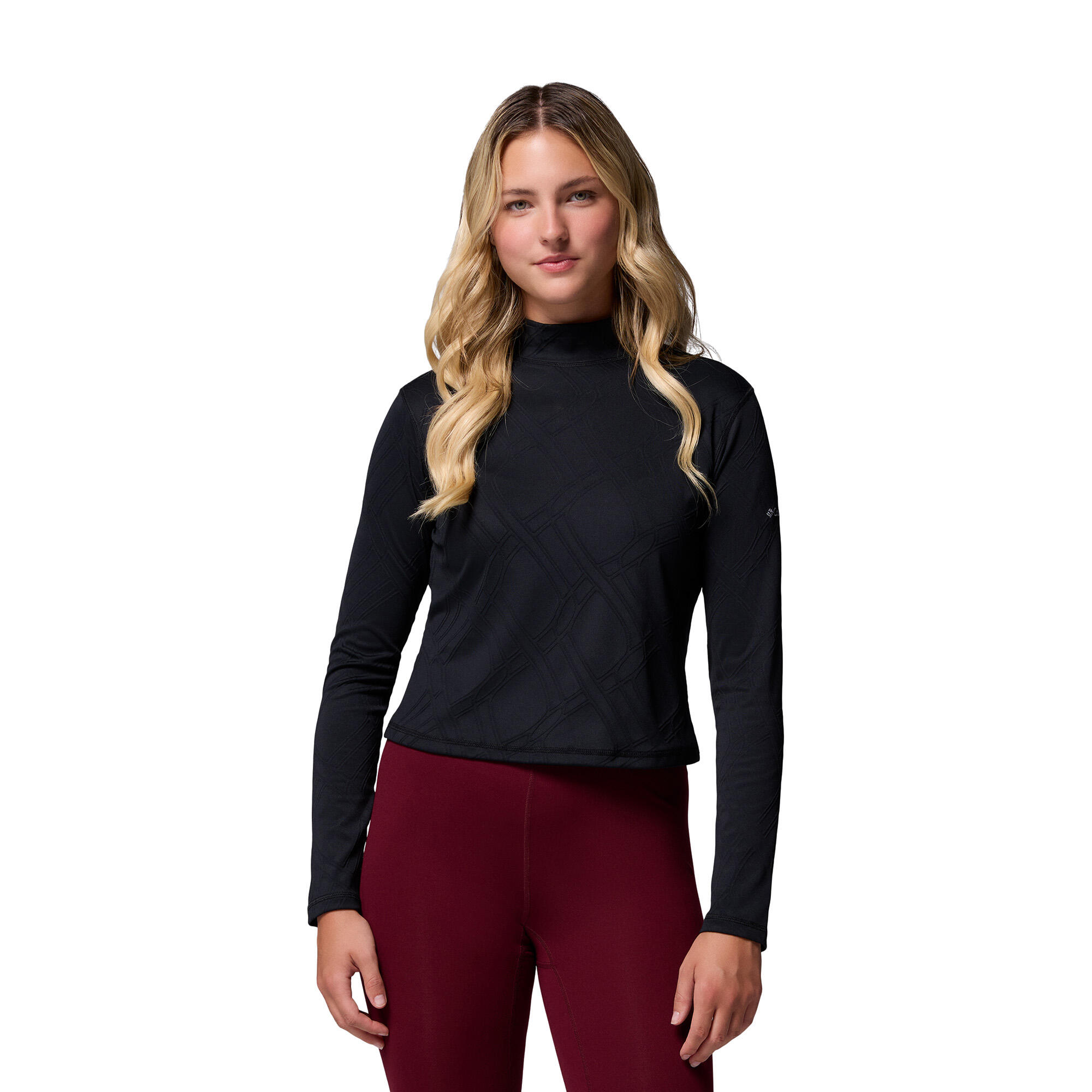 Camisola de trekking feminina Columbia Granite Point com gola alta 6/6