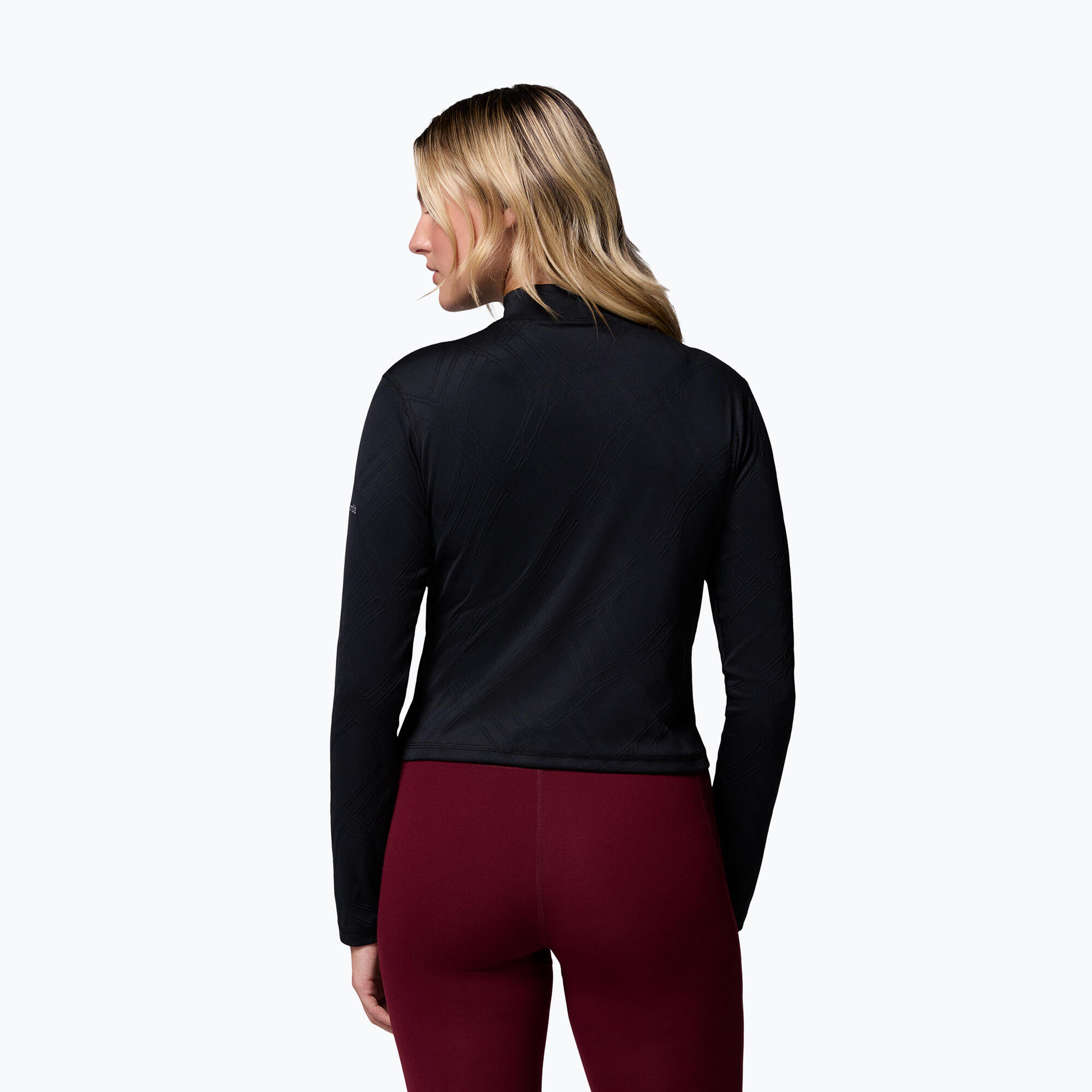 Camisola de trekking feminina Columbia Granite Point com gola alta 3/6