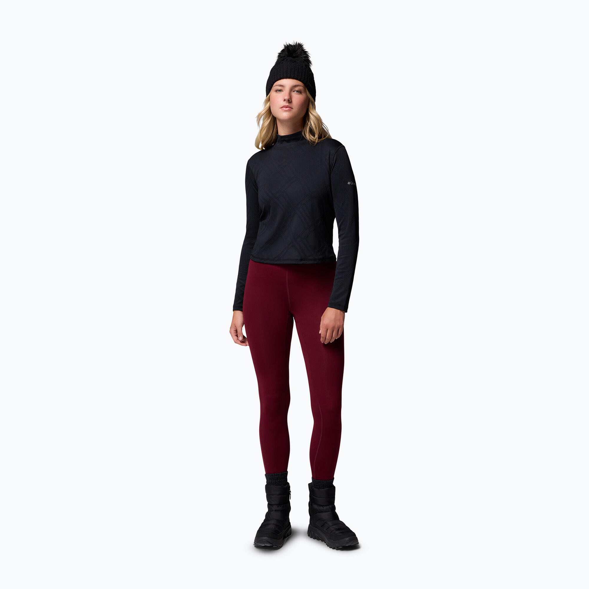 Camisola de trekking feminina Columbia Granite Point com gola alta 2/6
