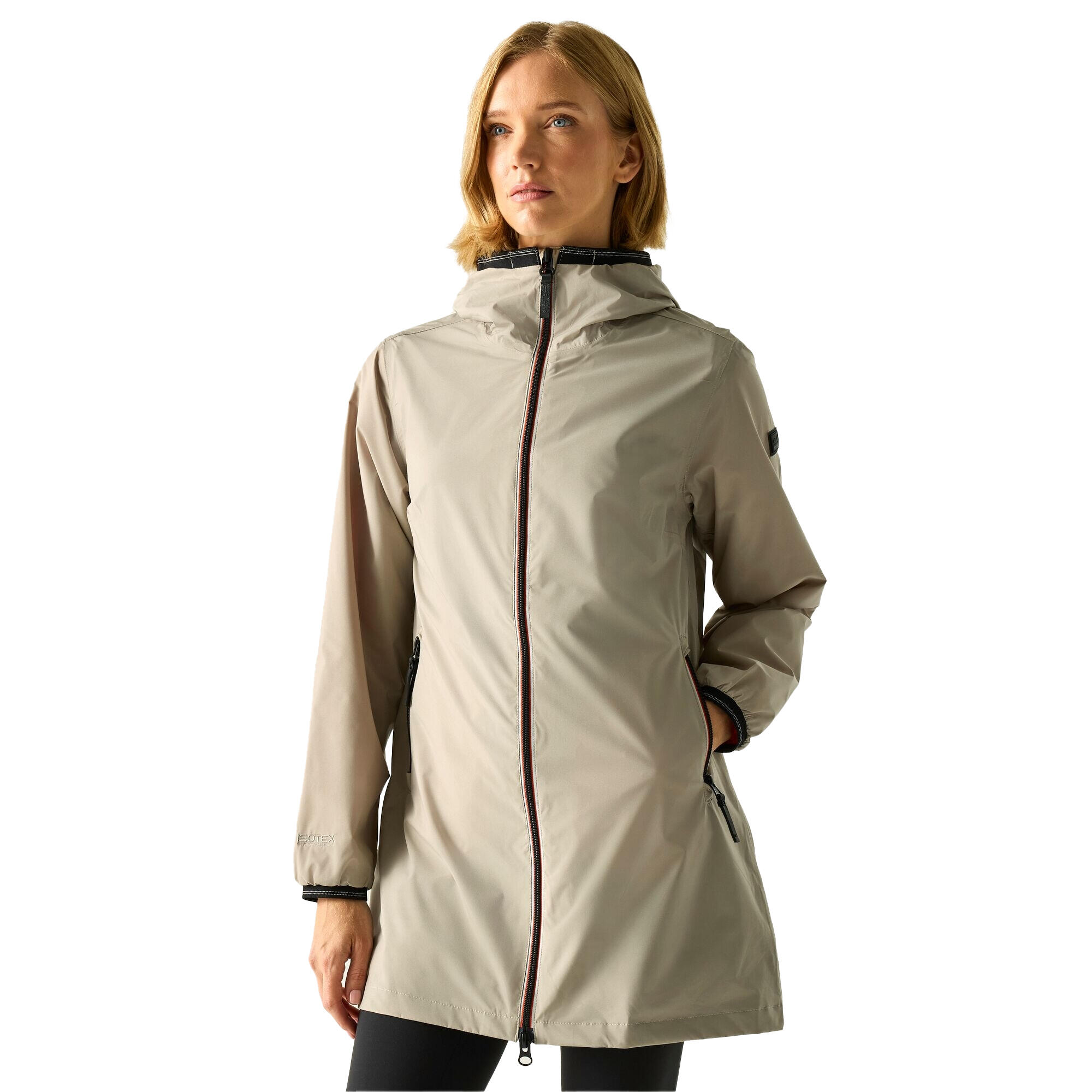 Chaqueta Impermeable Lenika para Mujer Pergamino 4/5