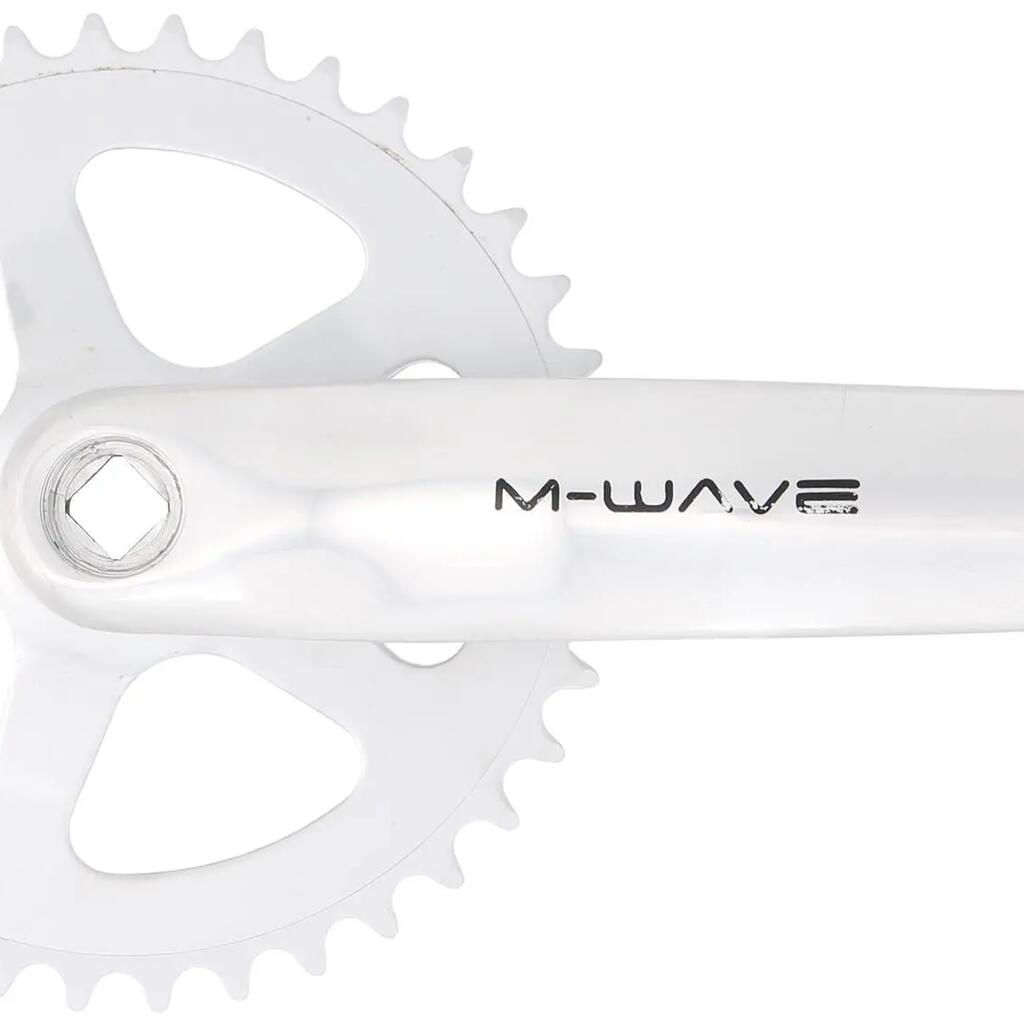 M-WAVE Mighty 1-Speed Crankset — Aluminium/Steel Construction.