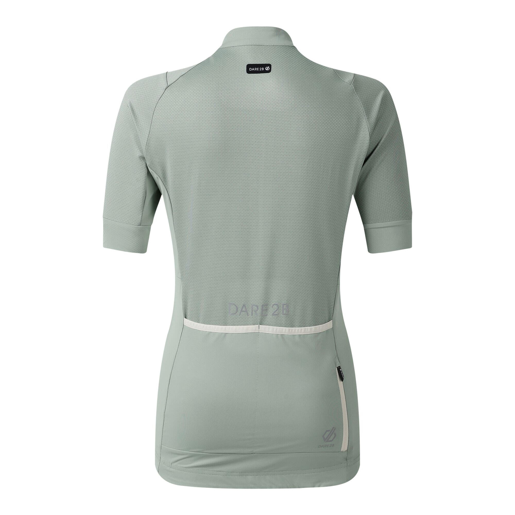 Veste Manches Courtes De Cyclisme Motif/style Éclair Femme (Vert Glacier) 2/5