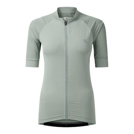 Veste Manches Courtes De Cyclisme Motif/style Éclair Femme (Vert Glacier)