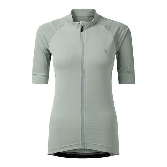 Veste Manches Courtes De Cyclisme Motif/style Éclair Femme (Vert Glacier)