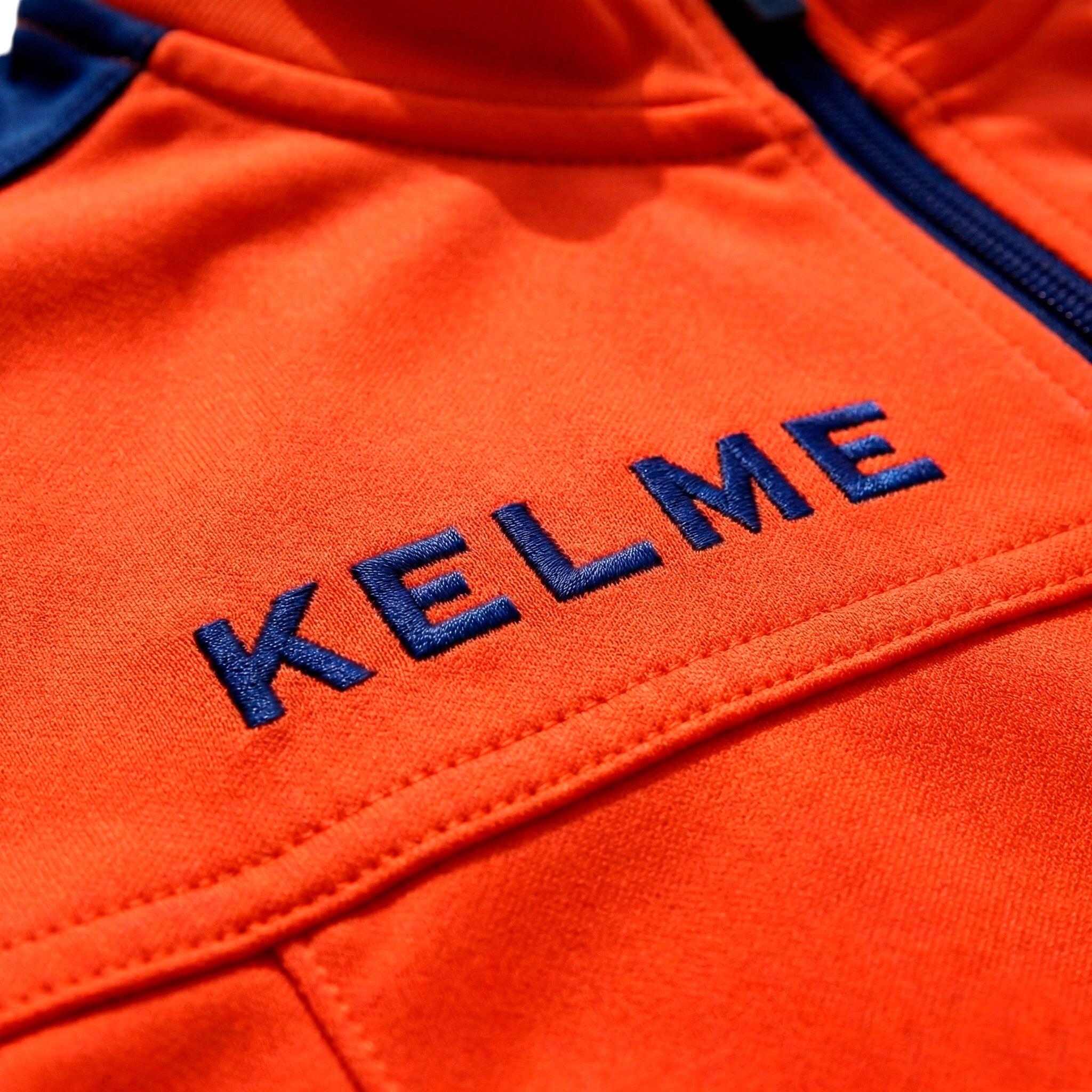 Kelme Chaqueta De Chándal Infantil Lince Naranja Y Azul Unisex Kids 3/4