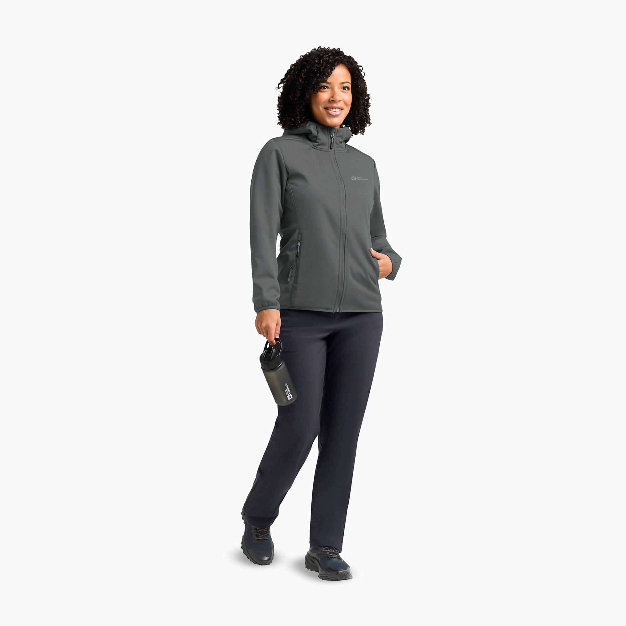 Giacca softshell da donna Jack Wolfskin Windhain Hoody 2/7
