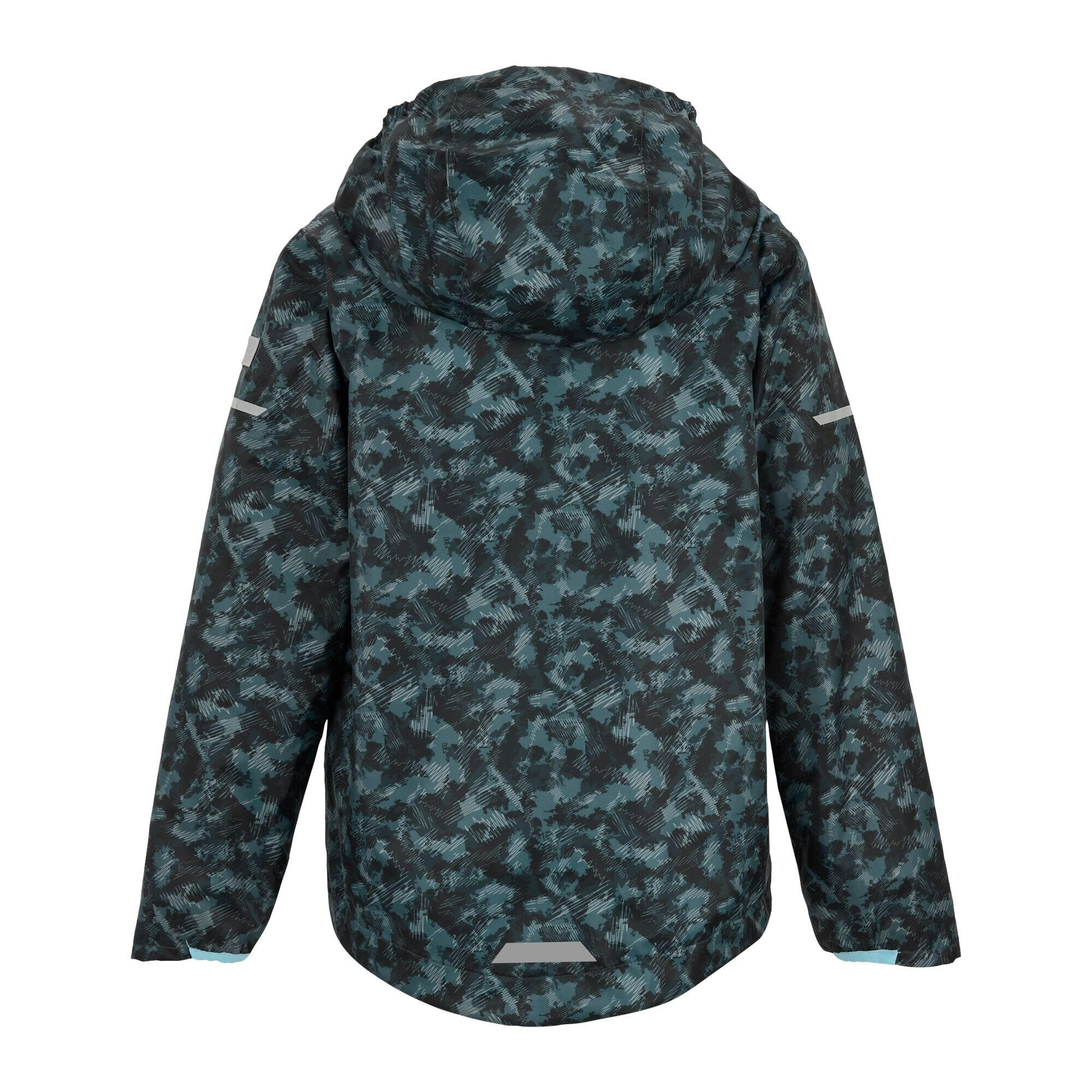 Waterdicht kinder/kinderjack Lever II Scratched Camo (China Blauw) 2/5