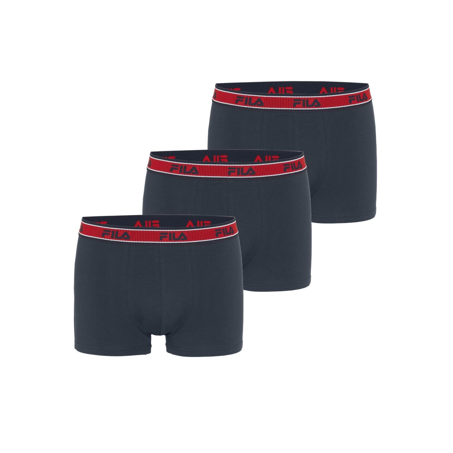 Lot de 3 boxers homme en coton ceinture bicolore FU5333 1/3