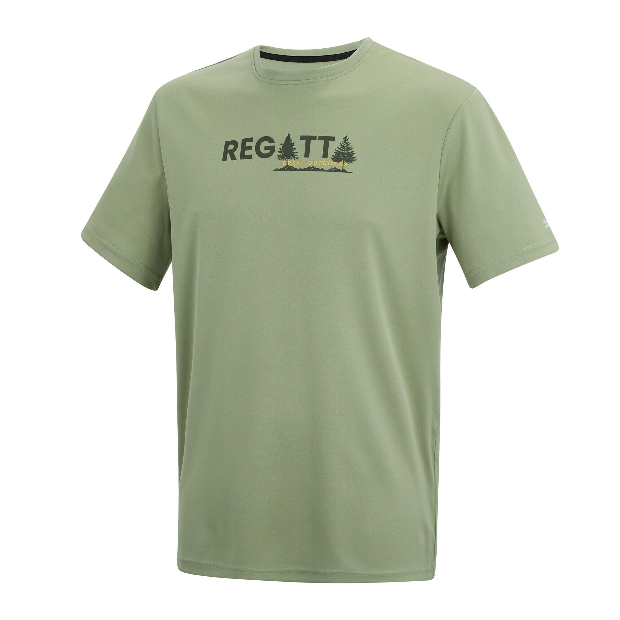 Tshirt Motif/style Pin FINGAL Homme (Vert Sauge) 3/5