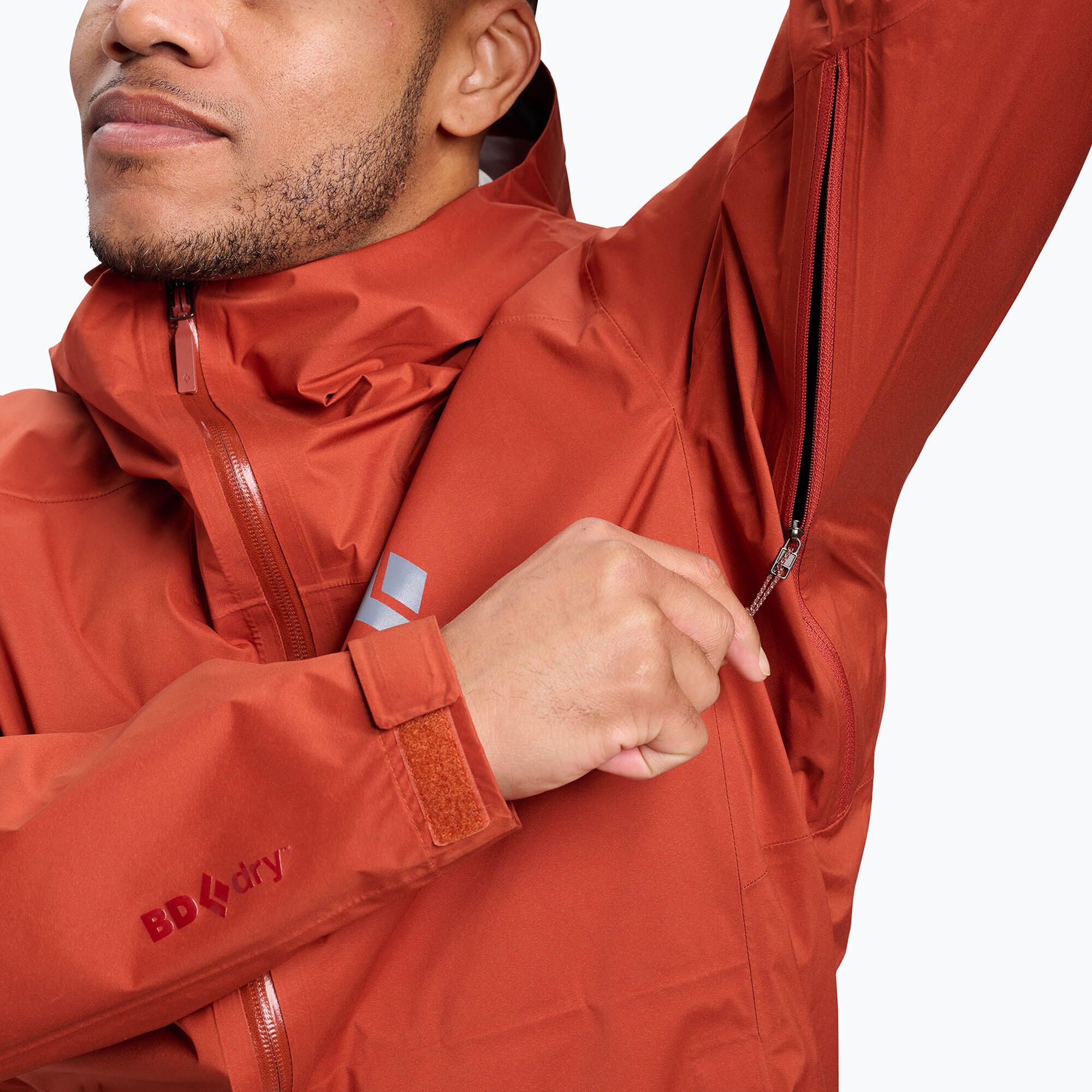 Chaqueta impermeable para hombre Black Diamond Fineline Stretch 6/7