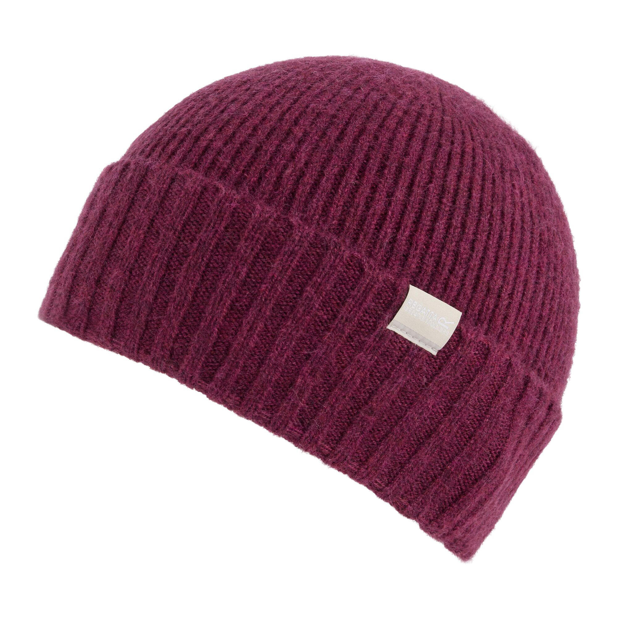 "Basic" Mütze für , gerippt Damen Dunkel-Orange 2/3