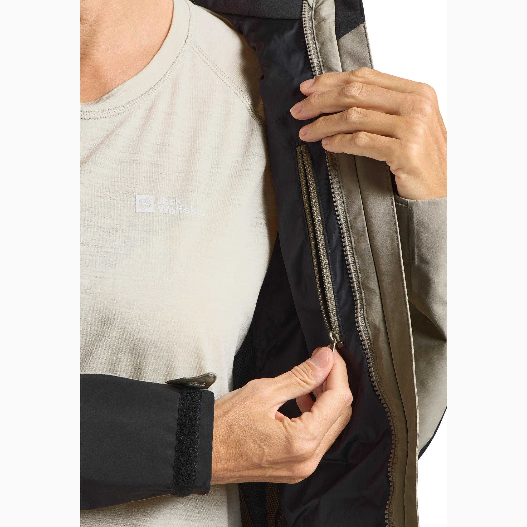 Casaco impermeável feminino Jack Wolfskin Jasper 2L 7/7