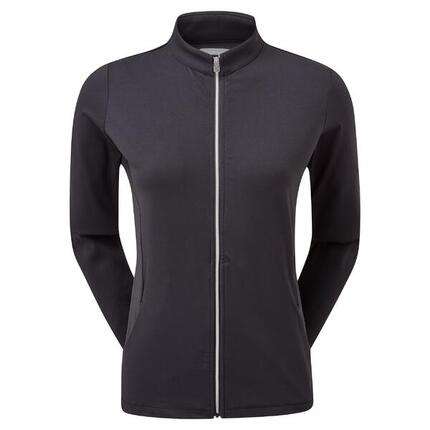 Veste de golf Footjoy à fermeture éclair intégrale en maille pour femme, noire