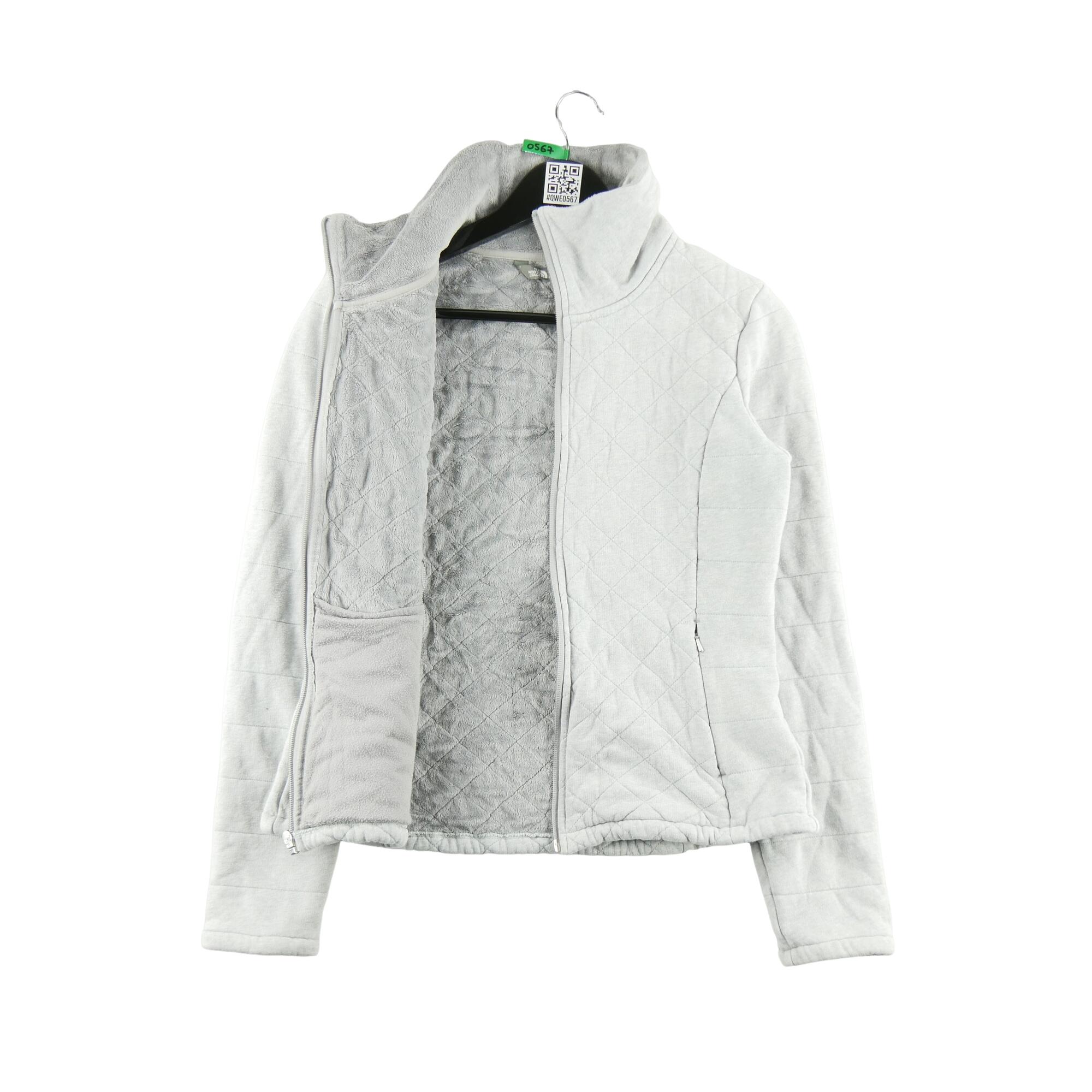 Second life - Damen TNF Graue Fleecejacke - In sehr gutem Zustand 3/7